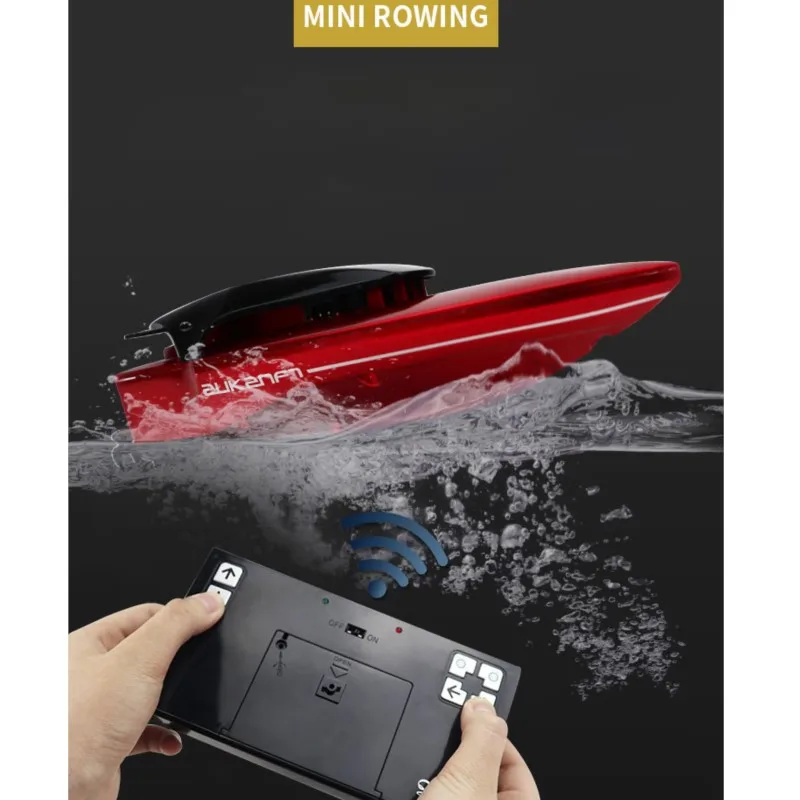 RTR Mini Toys Gifts RC Racing Boat 2.4GHz Remote Control Ship Electric Boats Model High Speed Outdoors Toy for Kids TH23934