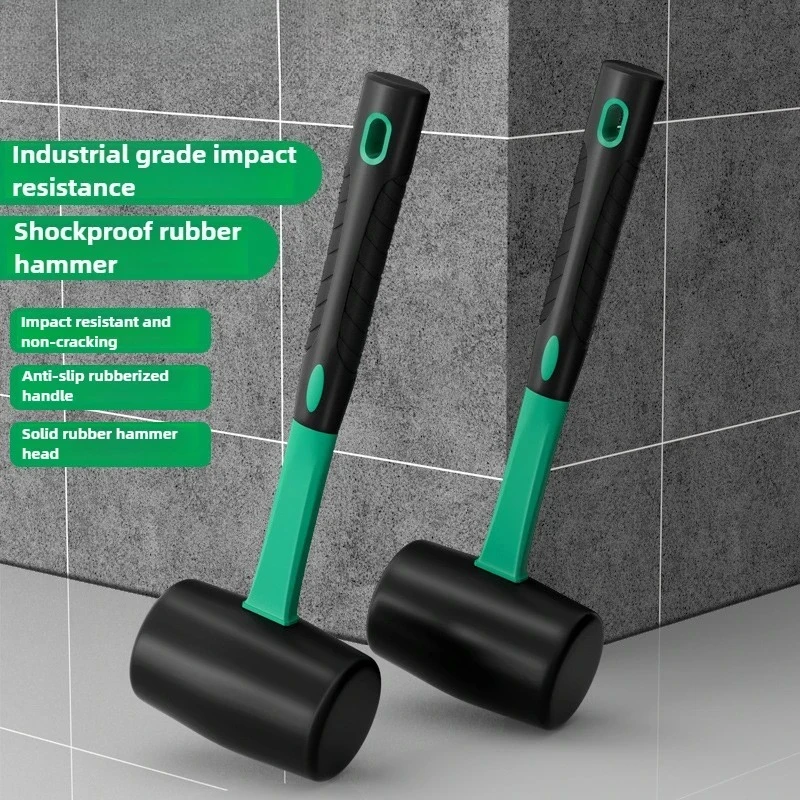 

For Solid Rubber Hammer Industrial Grade Multifunctional Home Decoration Elastic Tile Installation Hammer