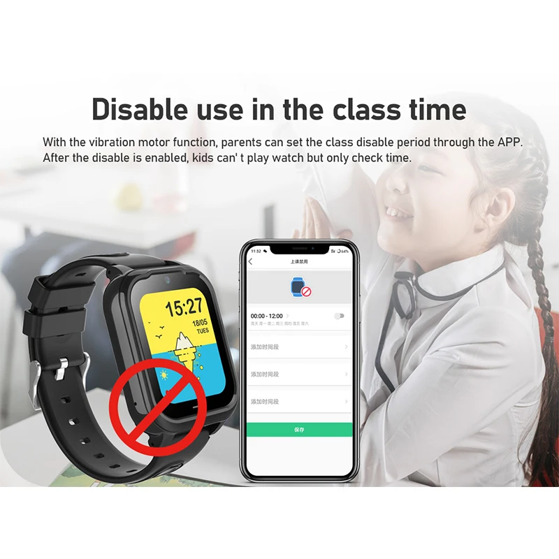 ساعة Getfitsoo Kid الذكية 4G SOS مكالمة فيديو GPS WiFi Tracker ساعة ذكية للأطفال Android8.1 WhatsApp مقاومة للماء ساعة ذكية للأطفال