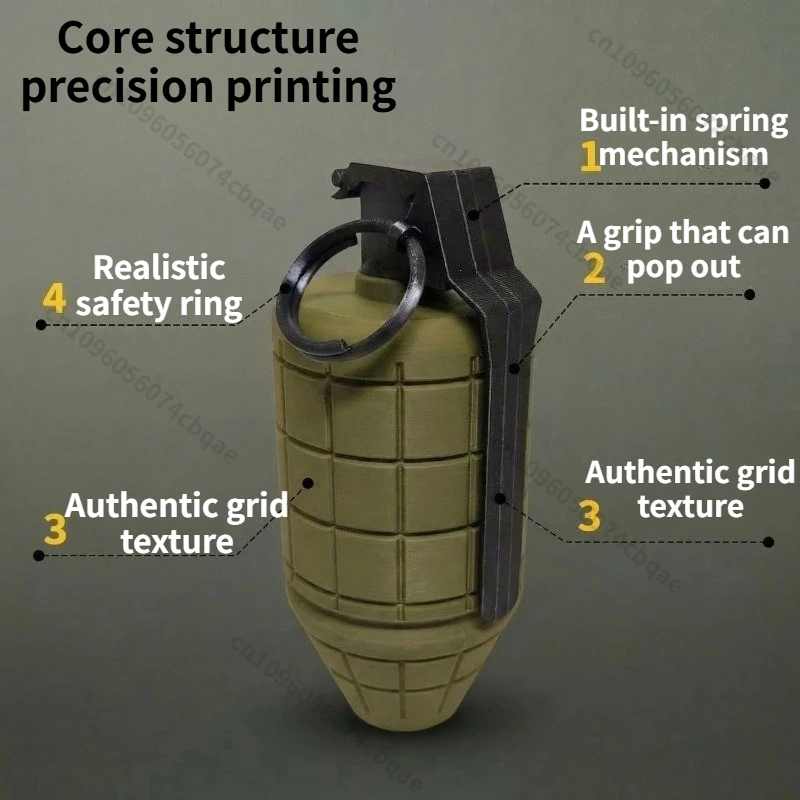 3D Printed 1:1 Scale U.S. Army M34 Model Non-functional Tactical Ornament Cosplay Collection Display
