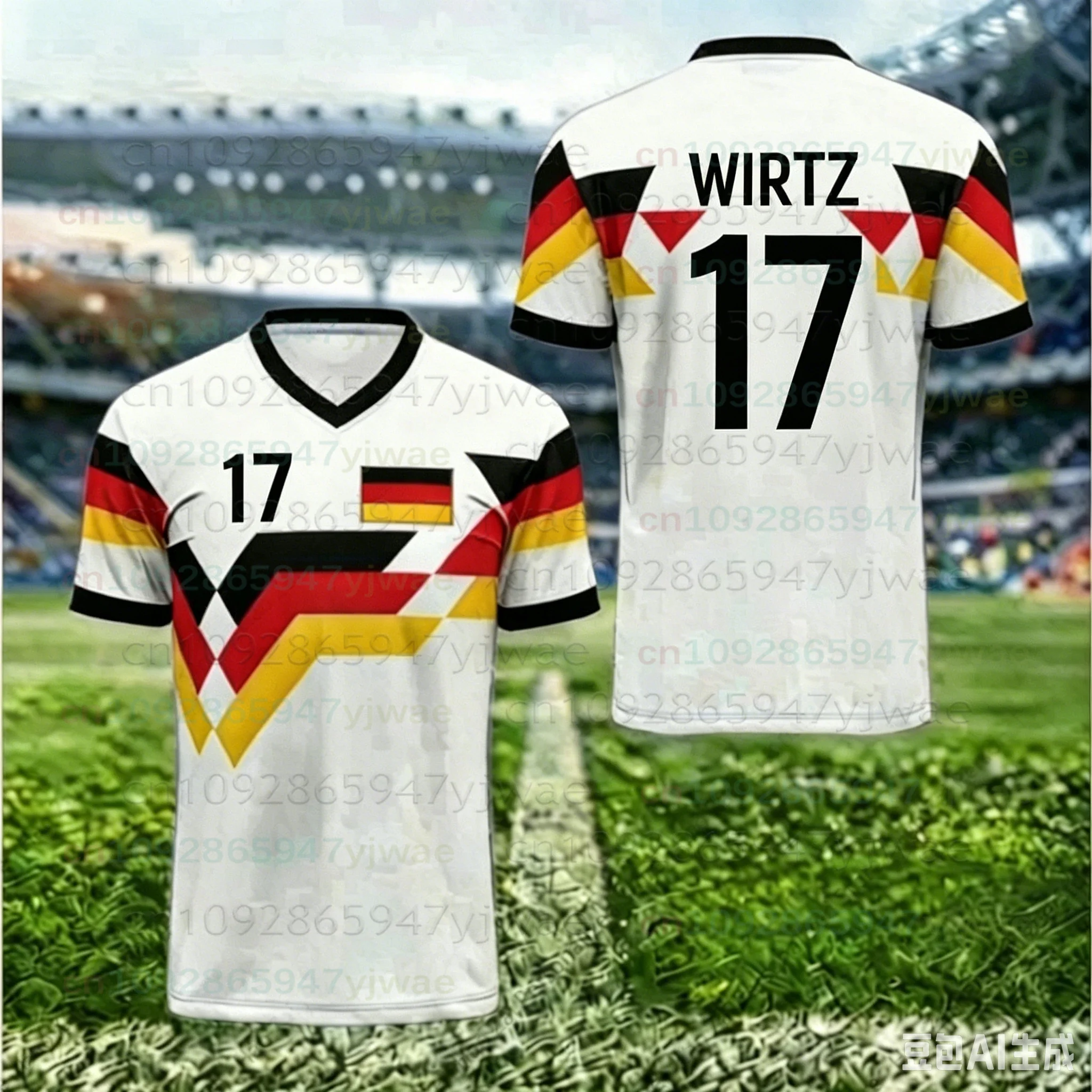 2026 Undav Nr. 26 Musiala Nr. 10 Spezial-Edition Fußballtrikot T-Shirt Herren Damen Deutschland Fußballtrikot Herren/Kinder Streetwear Top – Detail 8