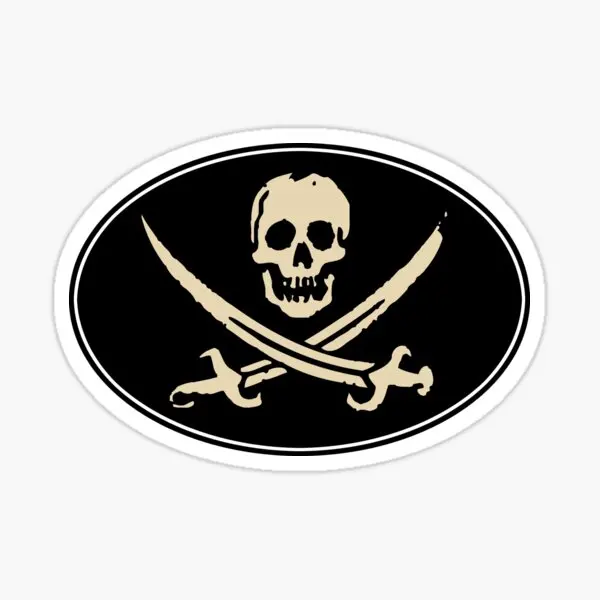 Jolly Roger  5PCS Stickers for Print Funny Background Art Laptop Decorations Room Cute Car Home Window Luggage Cartoon Decor