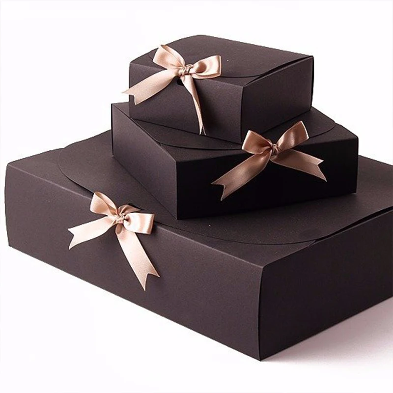 10PCS Multi-Size Paper Gift Boxes for Celebrations