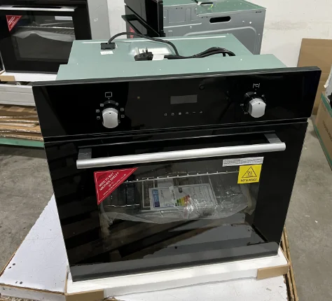 Horno eléctrico incorporado de 60 cm, 9 funciones, 2 perillas con panel de control táctil con parrilla