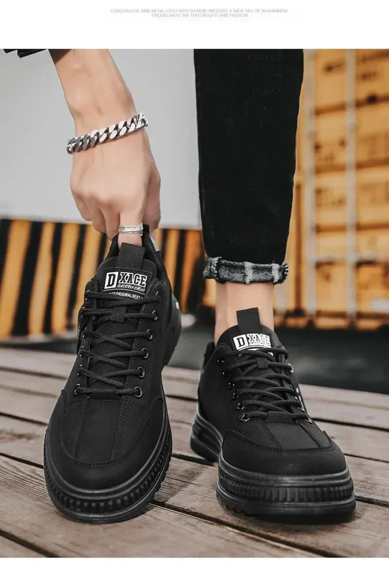 Men's shoes 2024 new spring and autumn season breathable versatile casual trendy shoes men's work lightweight sports board shoes image 6