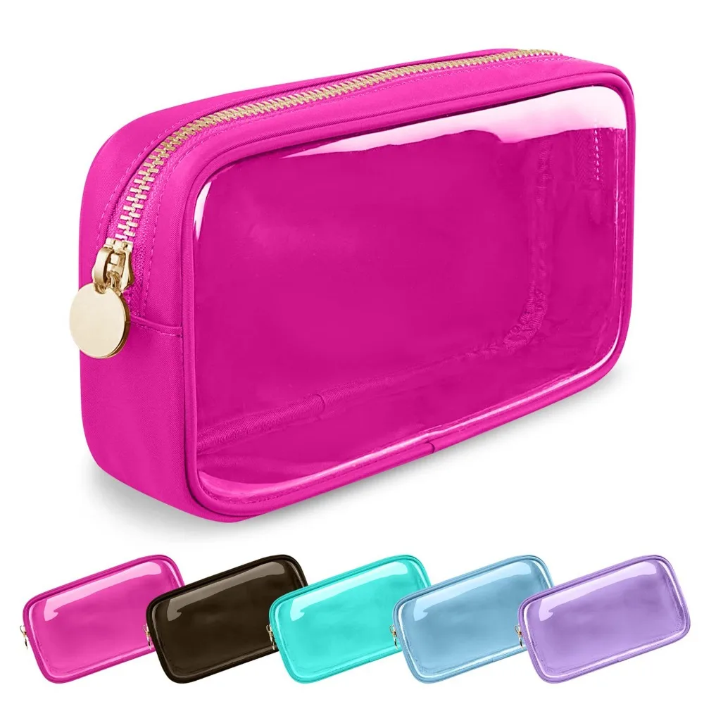 Fashion Pvc Cosmetic Bag Large Capacity Transparent Toiletry Bag Shell Storage Makeup Pouch Women