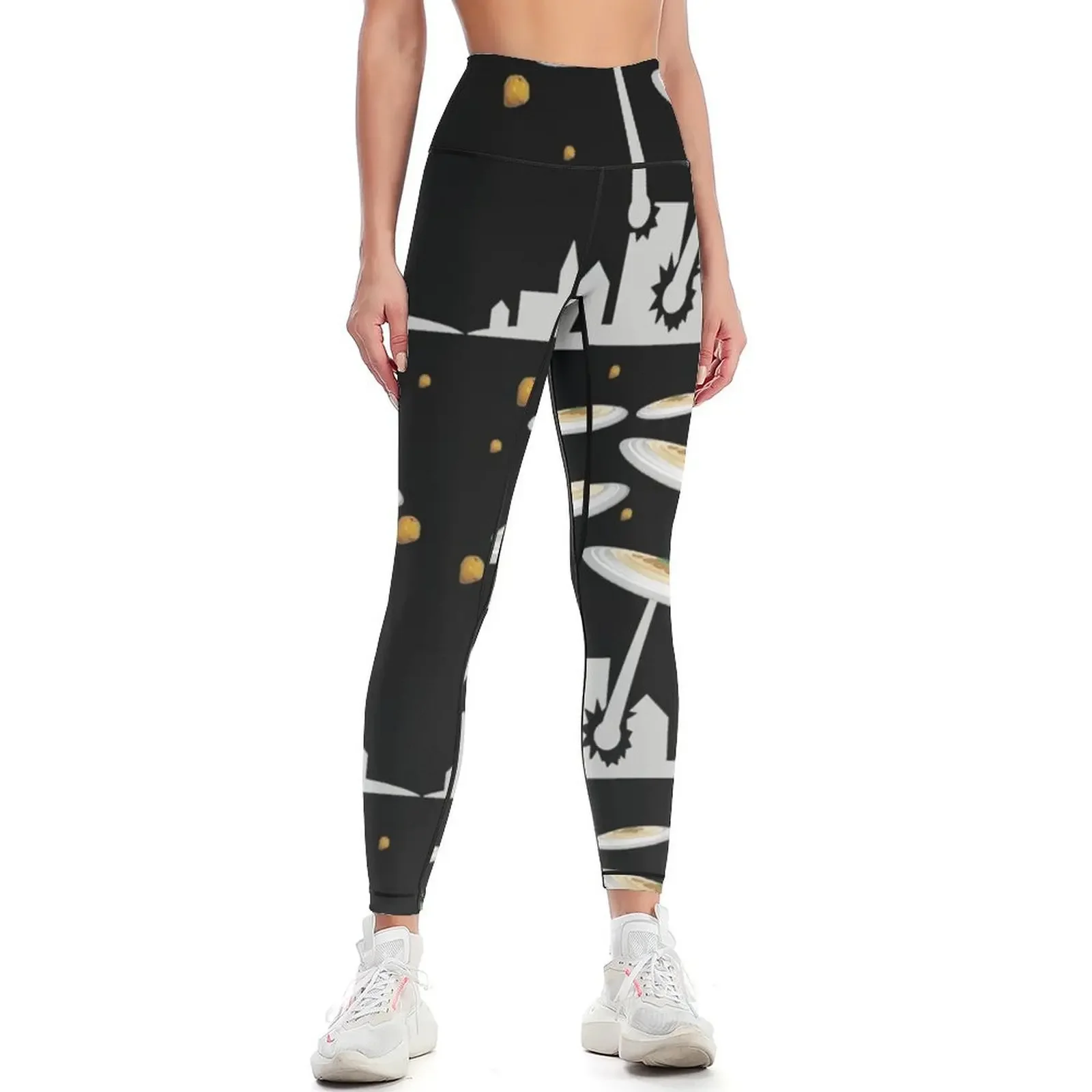 

hummus attack Leggings gym sportswear woman Jogger pants Clothing fitness trousers Womens Leggings
