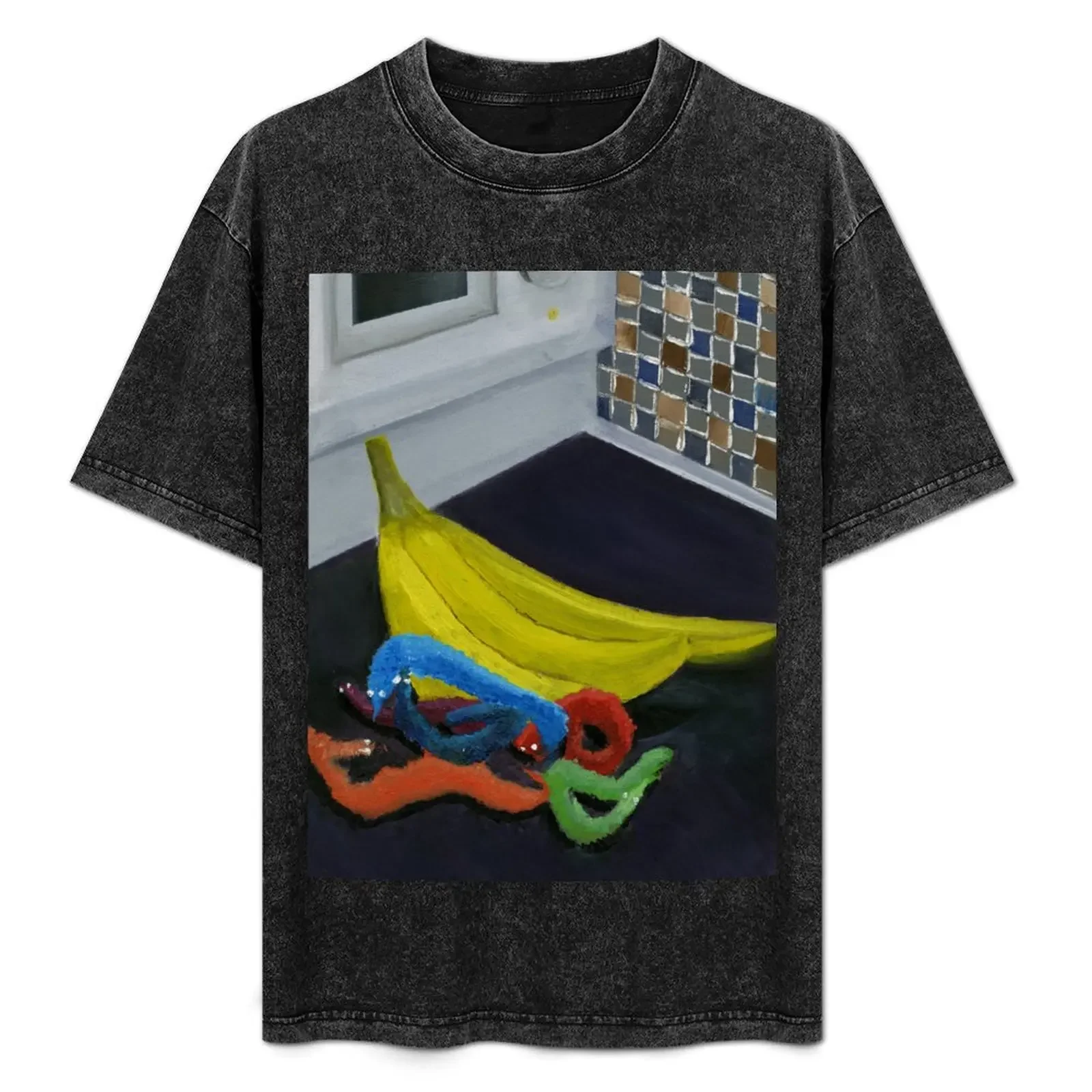 

Worms on a String T-Shirt tops summer 2025 oversize t-shirts man Men's t-shirt