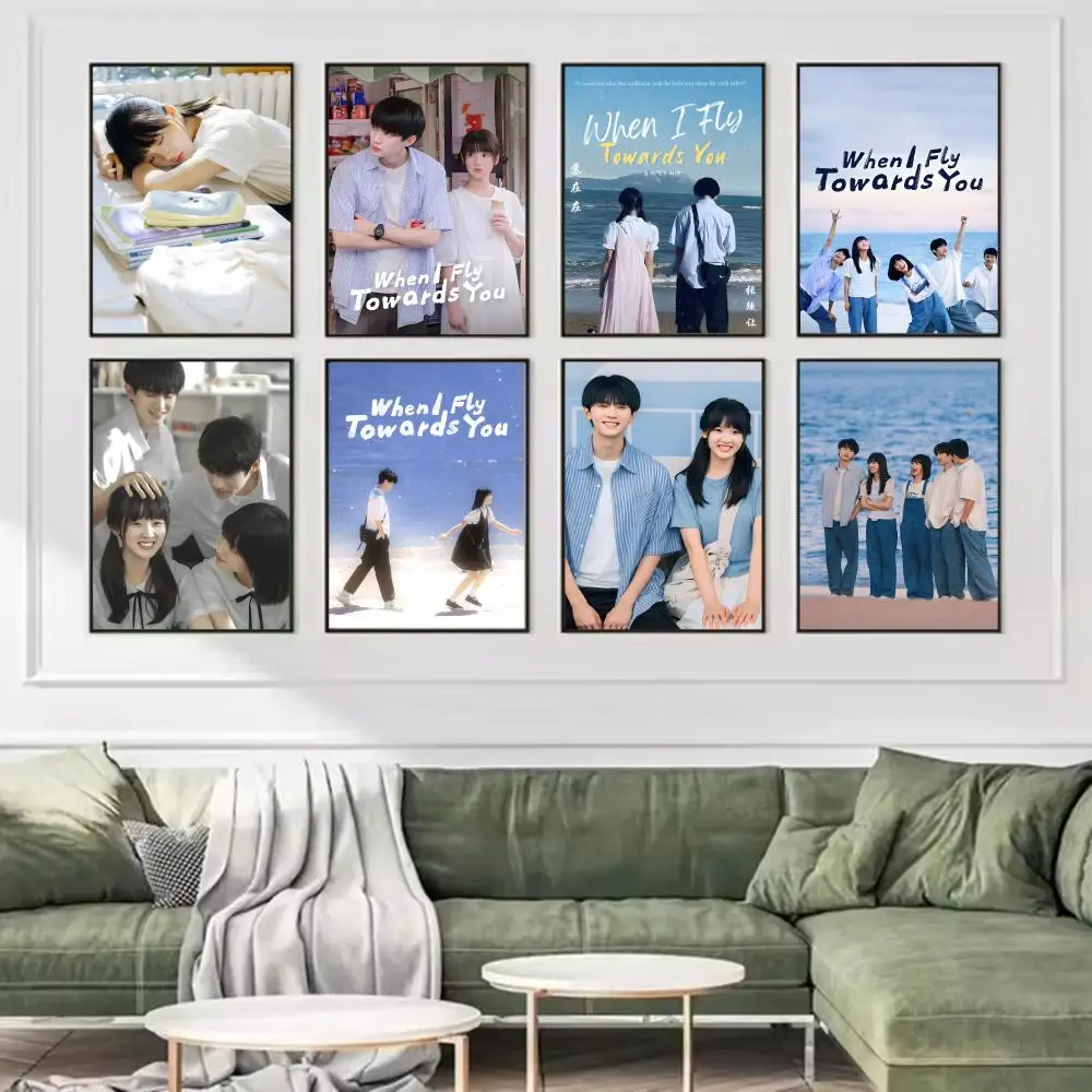 TV SERIES W-When I Fly Towards You Poster Trendy And Easy-to-Apply Wall Art Stickers For Home Decor And Dorm Room Walls