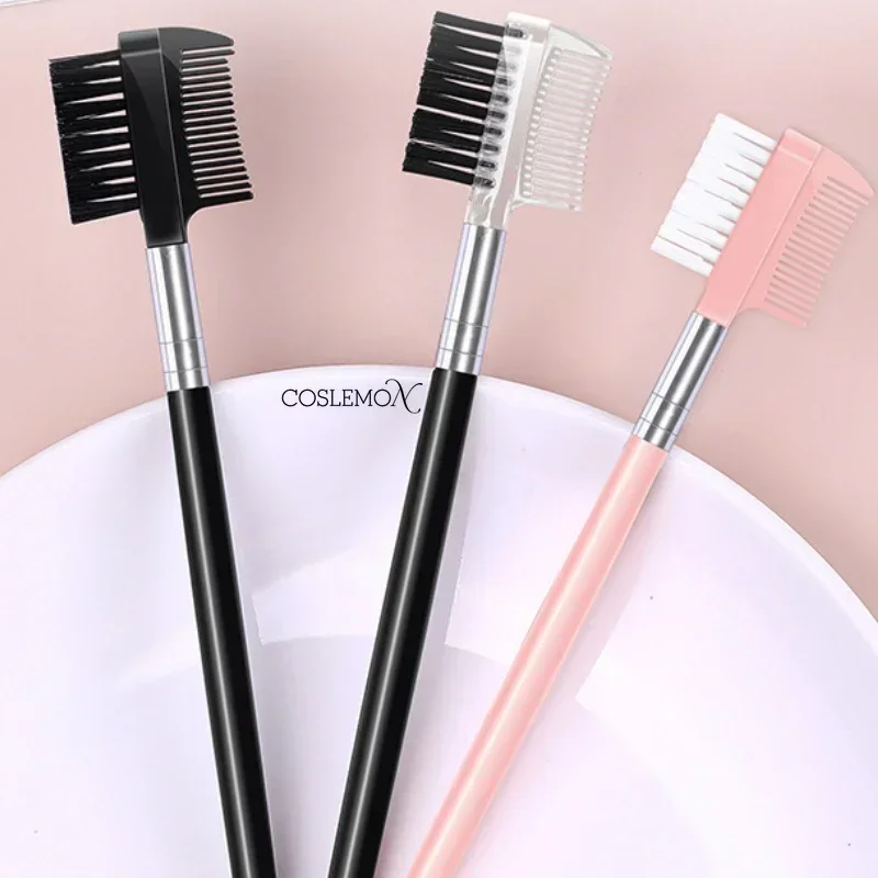 1/2pcs Double Head Eyelash Combs Portable Multifunctional Eyebrow Lash Brush Makeup Grooming Cosmetic Tool for Women Girls