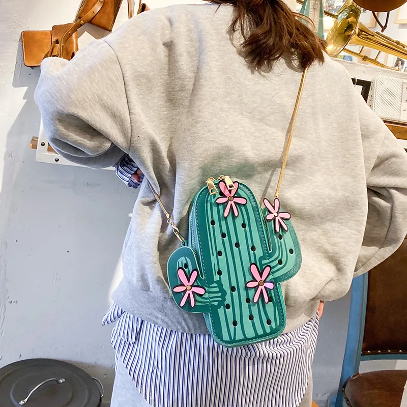 Cactus Shape Handbags Women Fashion Handbag Women Shoulder Bags Messenger Bags Female Crossbody Bags Bolsa Feminina