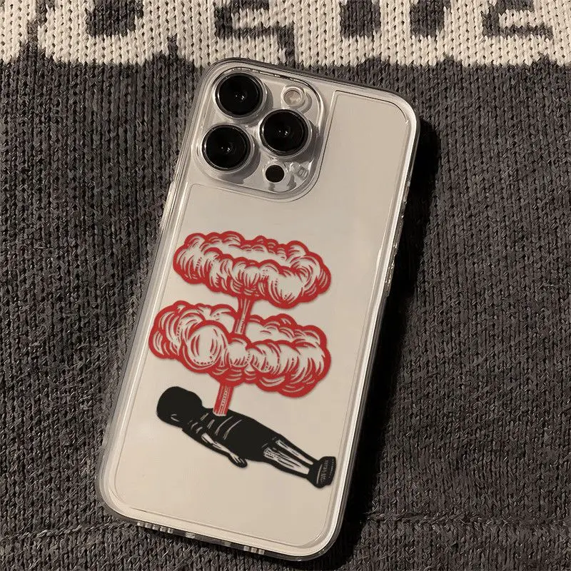 

Abstract Art Tired Let's Destroy It Phone Case For IPhone 16 15 14 13 12 11 PROMAX XXS XR 7 8 Plus Soft Silcone Phone Case Cover