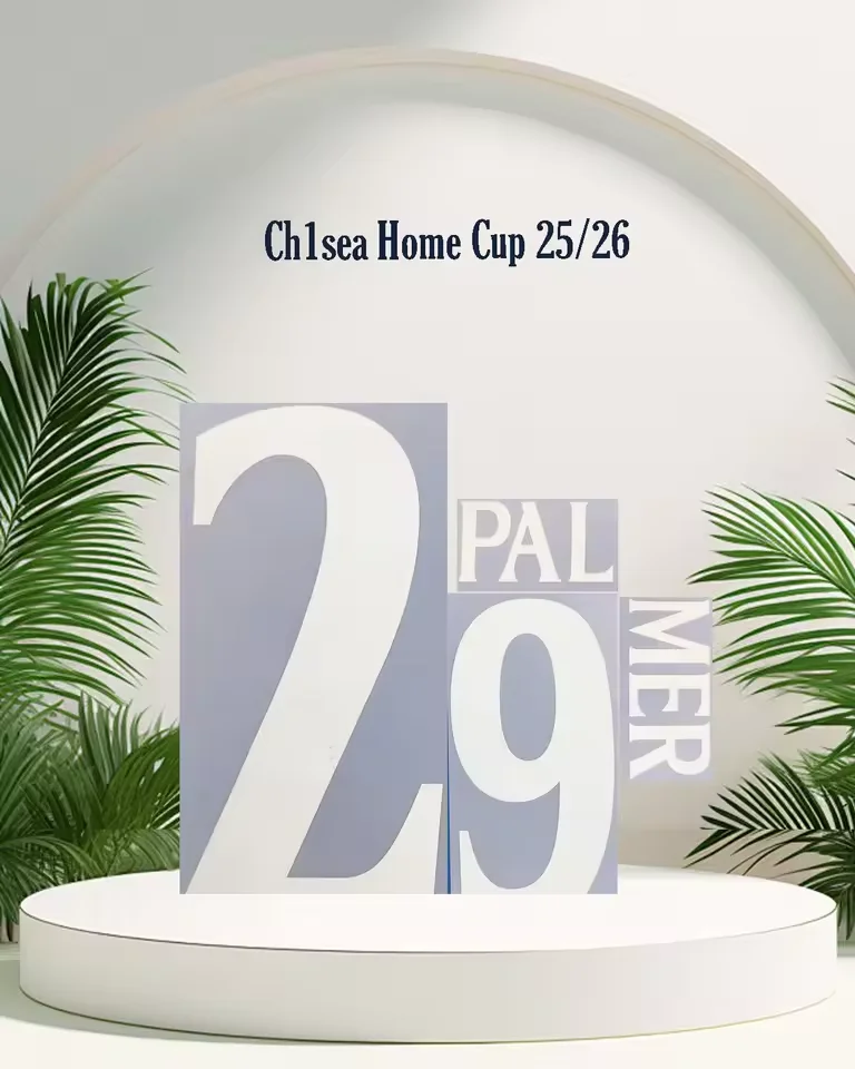 

New 2025/26 Che1sa Name and number CUP and PL Home 10 Pa1merr white iron on soccer name sets top AAAA quality 2026
