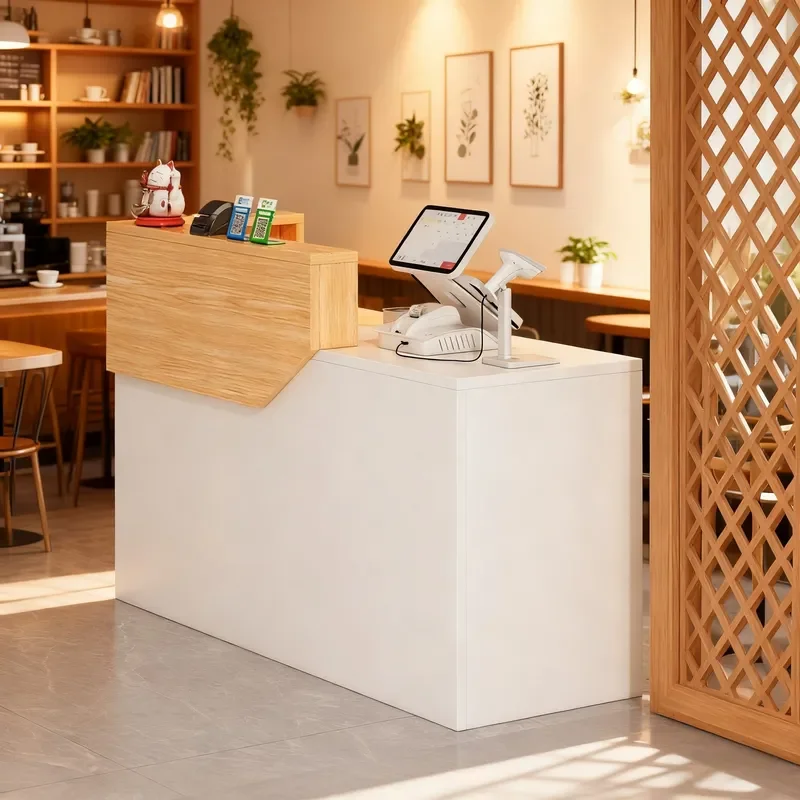 for Checkout Page Small Counter Shop Simple Bar Table Learning Desk Reception Office Desk