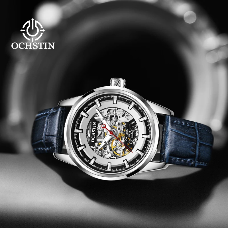 ochstin Master Series Hot 2024 Trendy Gorgeous Skeleton Mechanical Movement Waterproof Watch Men\'s Mechanical Watches