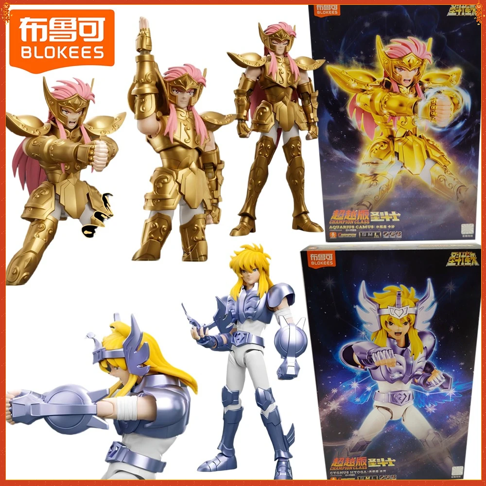 

BLOKEES Original Saint Seiya Champion Class Series Action Figures High Quality Cartoon Character Movable Model Toys Holiday Gift
