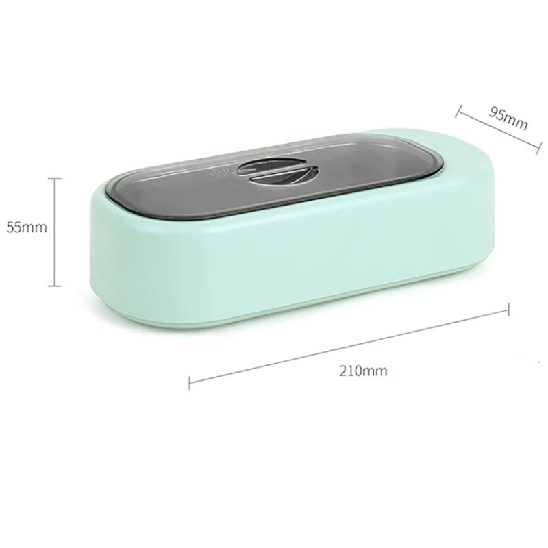 Ультразвуковой очиститель, мини-электрический очиститель кистей для макияжа, бытовой портативный 390 мл, 48000 Гц, частота вибрации для ювелирных изделий, часов, очков