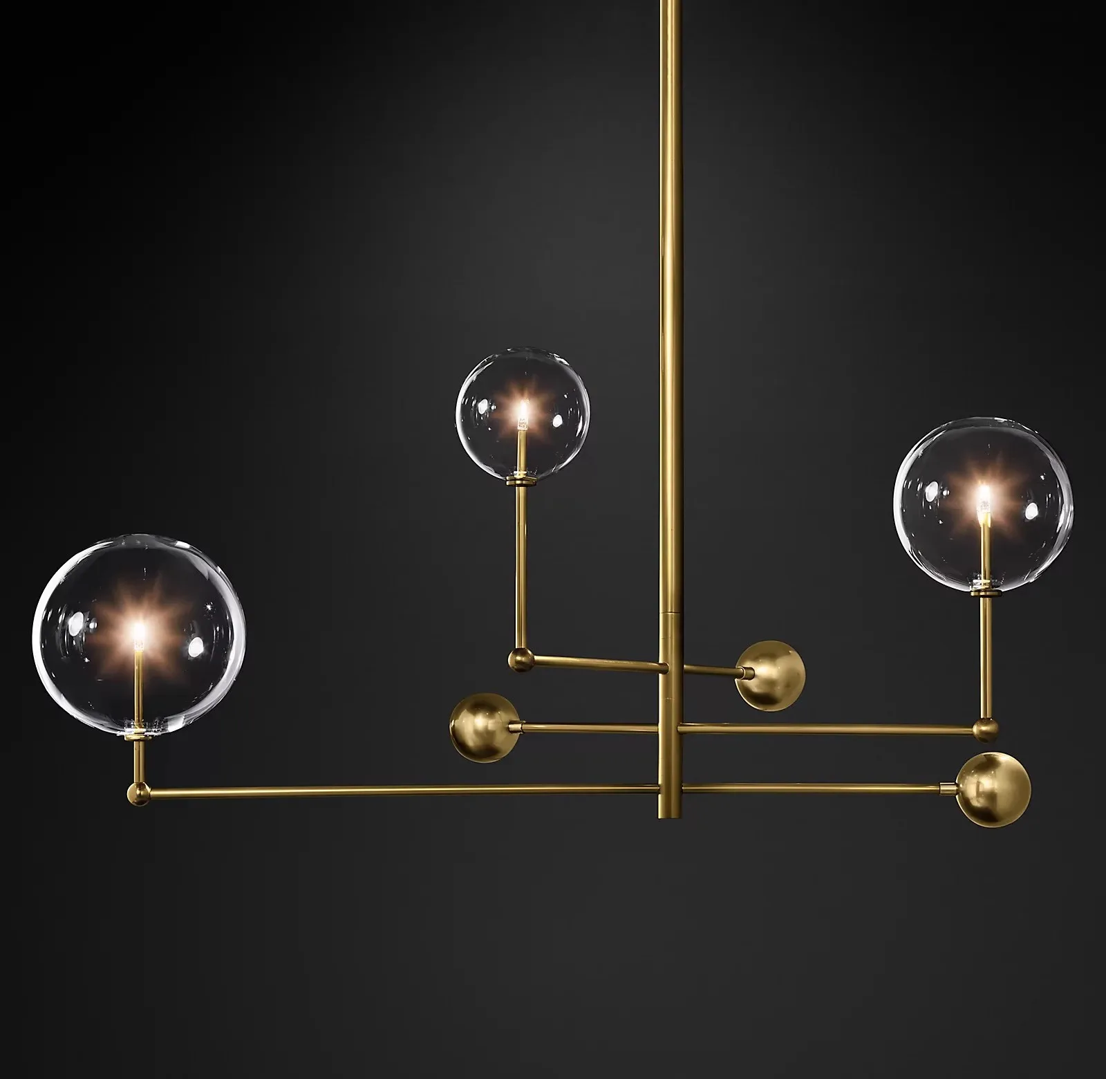 

Chandeliers Creative Art Glass Ball Dining room Pendant Light Postmodern Black Gold Led Lamp for Living Room Bedroom Home Decor