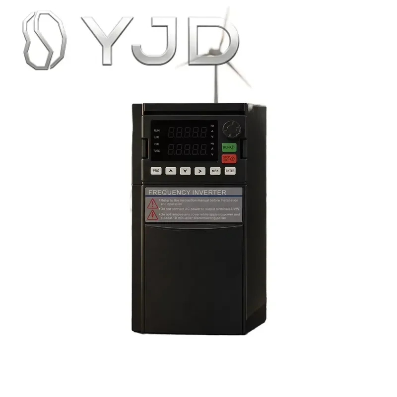YJD 220V Single/Three Phase AC Motor Driver 1-3HP 0.75-2.2KW VFD Inverter Variable Frequency Drive with V/F Control SU800