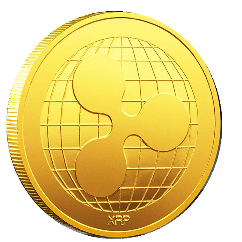 

Digital Virtual XRP Coin Electronic Transmission Gold Coin Metal Plating Collection Commemorative Coin Badge