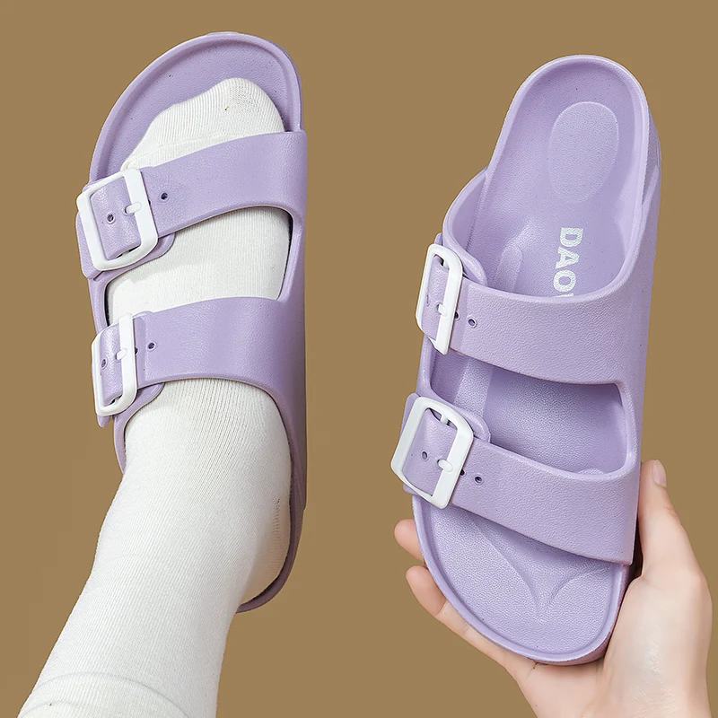 Women's Fashion Slippers Summer Indoor Home House Shoes Soft Soles Lightweight Non-slip Beach Sandals Casual Slides Flats Ladies