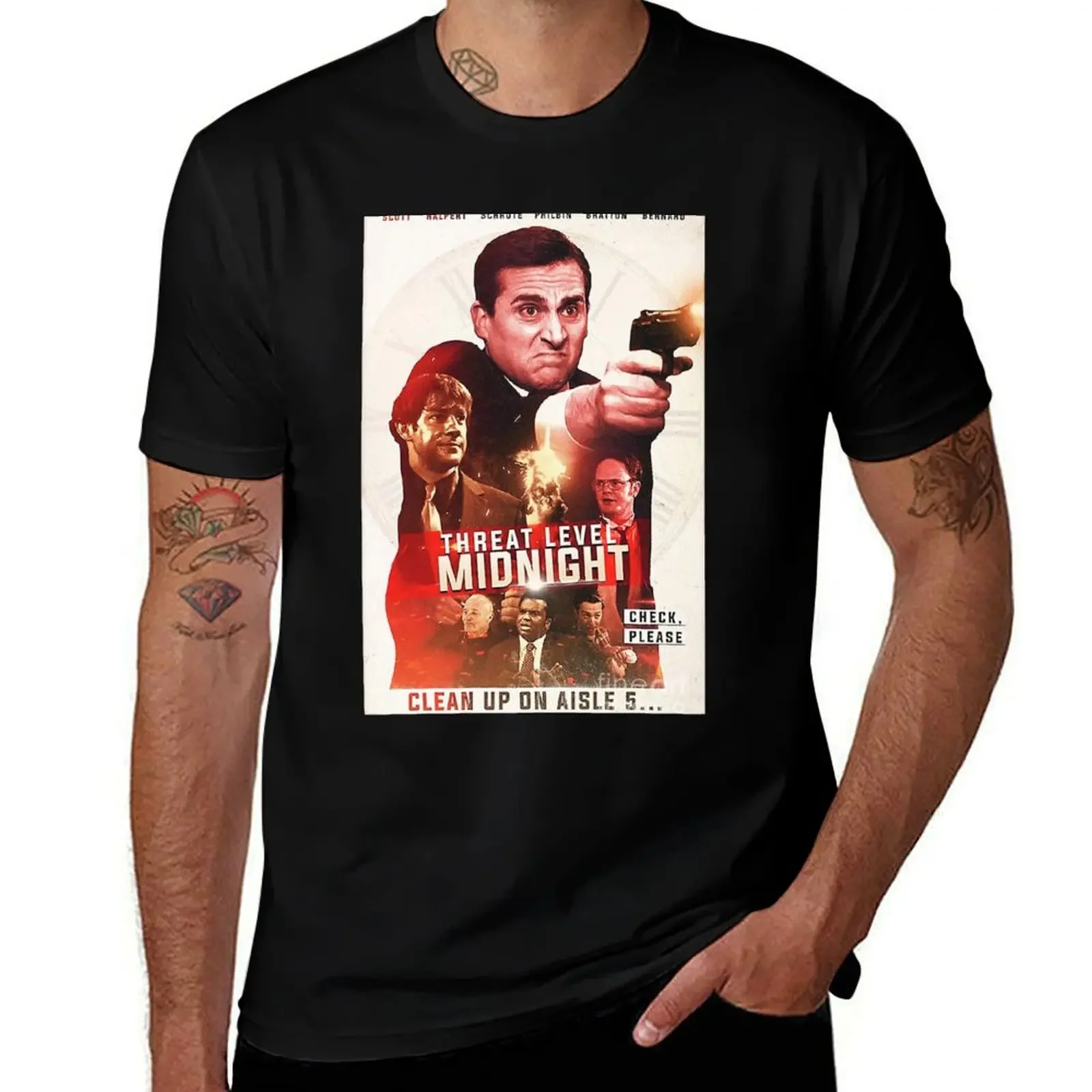 Poster Threat Level Midnight T-Shirt luxury designer animal prinfor boys anime stuff Personalized t-shirt mens designer clothes