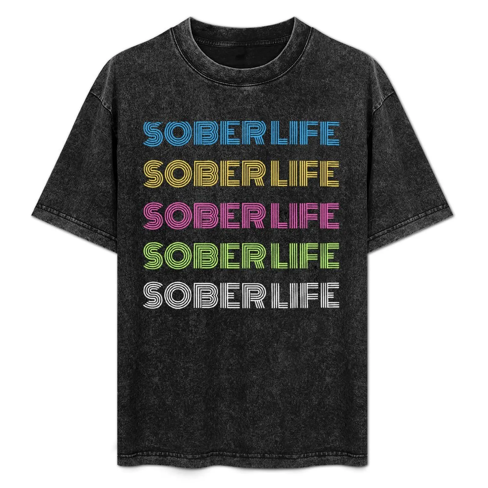

Sober Life Sobriety Recovery Motivation Inspiration AA NA T-Shirt Comfortable Workout Short Sleeve Shirt