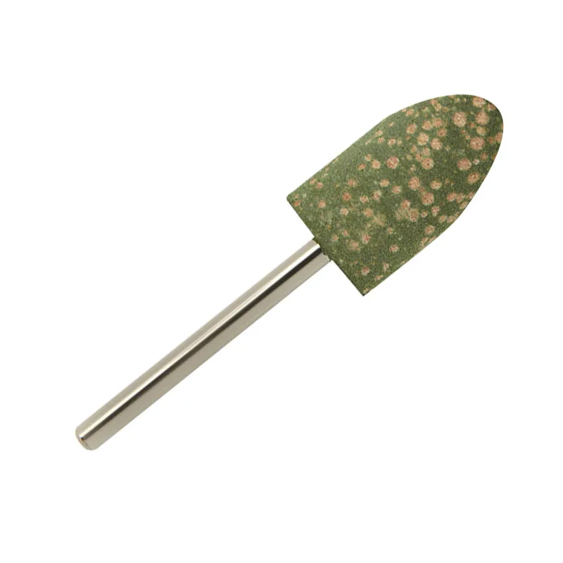 3mm Shank Bullet Rubber Polishing Burrs,Green Abrasive Points for Metal, Jewelry,Mold Polishing,Industrial Grinding Heads