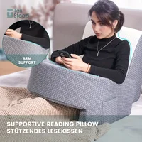 1 Pc Soft Reading Pillow, Arm Rest Lap Desk Pillow for Gaming,Working, Sitting in Floor Sofa,with Removable and Washable Cover 13
