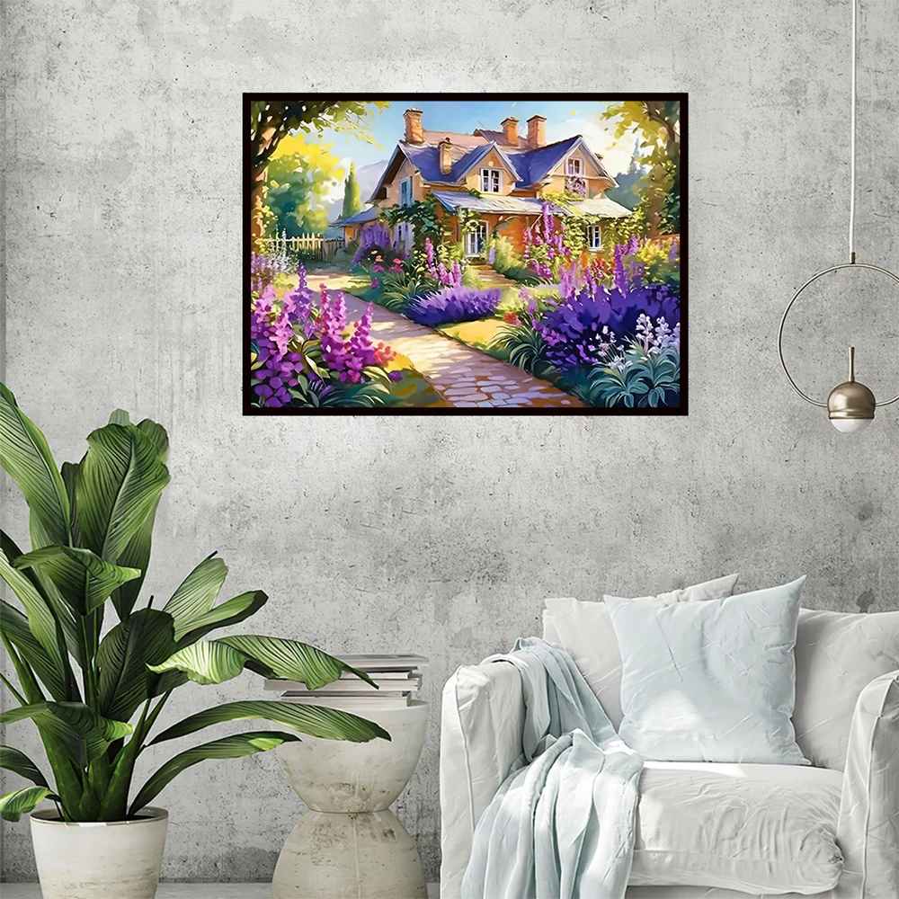 Momoart DIY الماس التطريز منزل المشهد فسيفساء الاكريليك لوازم الحرف الماس اللوحة حديقة وصول جديد اليدوية هدية #3