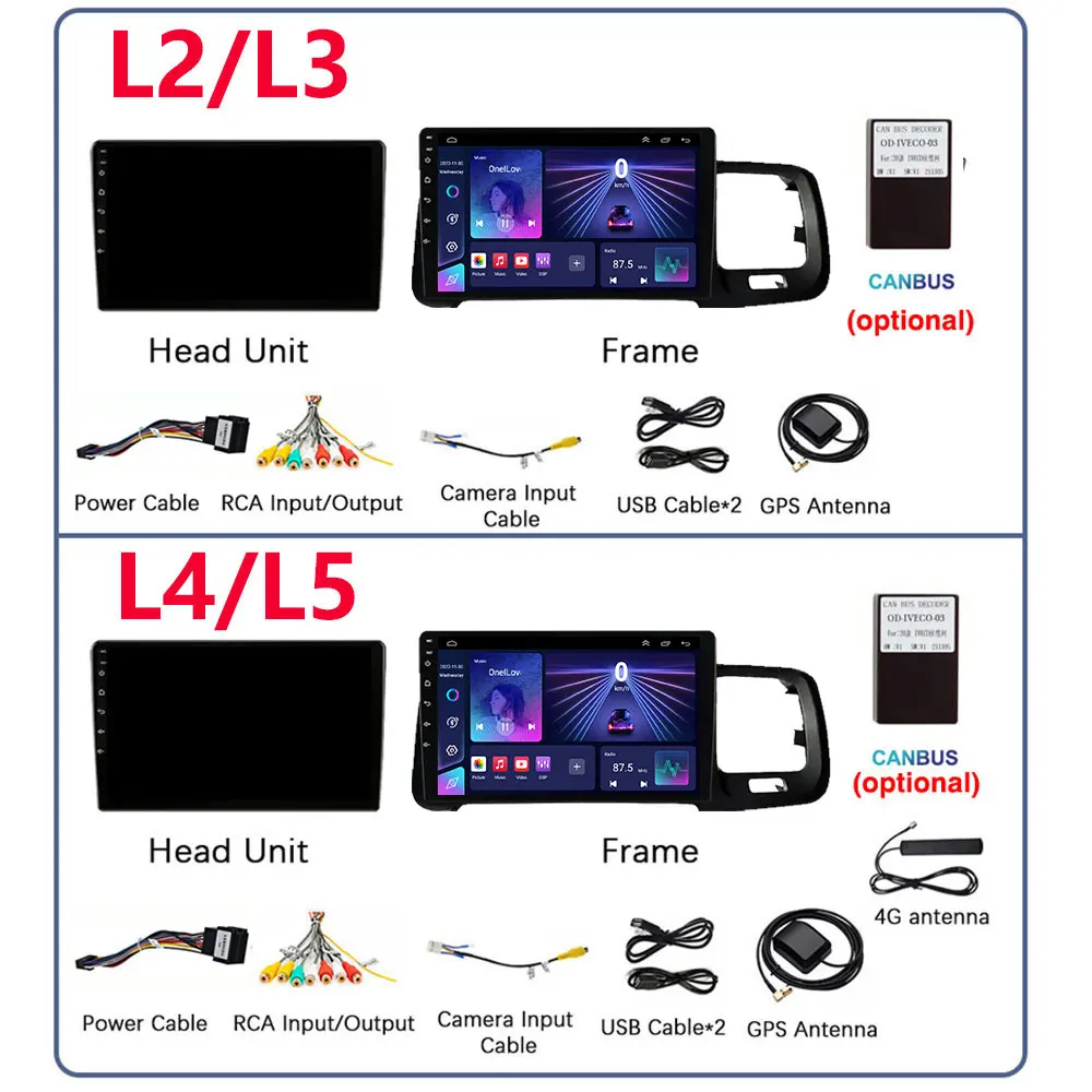 볼보 S60 V60 2011 - 2013 멀티미디어 네비게이션 GPS 비디오 오토라디오 플레이어, 자동차 스테레오 카플레이 모니터 라디오, 안드로이드 13, 9 인치