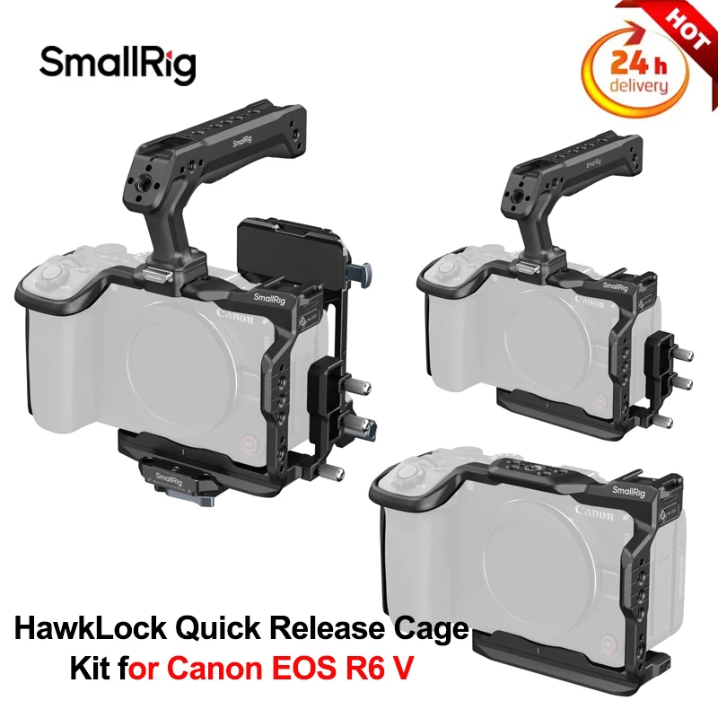 kit-de-jaula-de-liberacion-rapida-smallrig-hawklock-para-canon-eos-r6-v-con-hub-de-expansion-profesional-6372-6379-6381