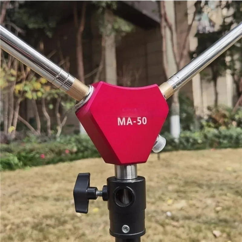 MA-50 Portable Positive V-rod Shortwave Antenna 5.6m Rod Length Aluminum Alloy Anodized Stainless Steel