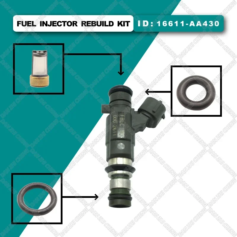 

Ремкомплект топливной форсунки, фильтры, уплотнения, втулки для FBLC-100 16611-AA430 для 2003-2006 Subaru Baja Legacy 2.5L