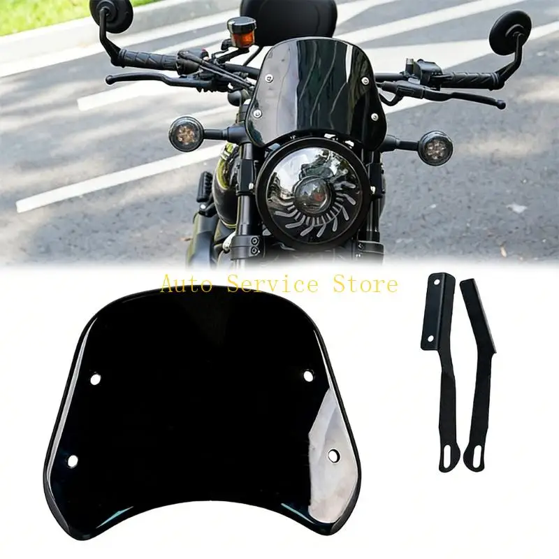 462A Motorcycle Windshield Includes Quick Mounting consistent With Many Bikes Reduces Fatigue