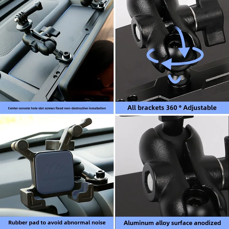 Good Quality NewFor Great Wall Haval H9 2024 2025 Central Control Instrument Integrated Mobile Phone Bracket 360 Rotation Car Ph