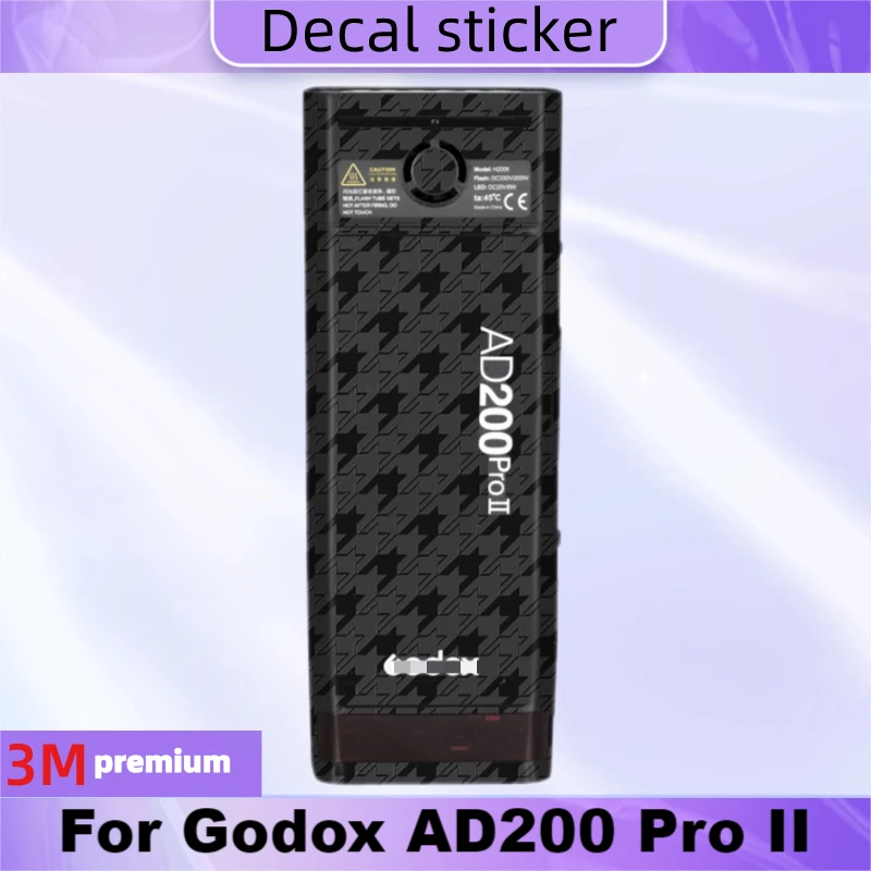 

For Godox AD200 Pro II Anti-Scratch Camera Flash Sticker Coat Wrap Protective Film Body Protector Skin Cover AD200-ProII