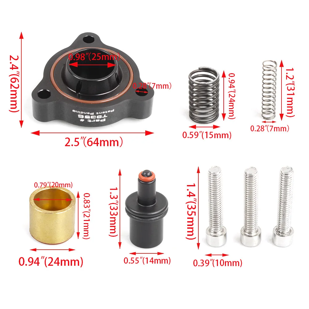 T9356 Electronic Turbo Blow Off Valve Base Car Mod Replacement Parts Fit for BMW X3