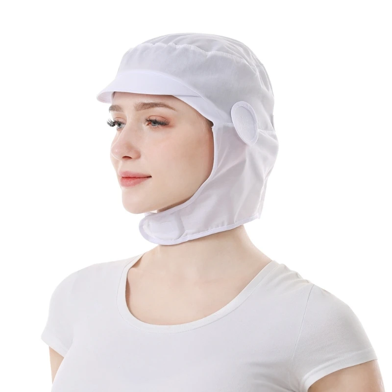 Full Head Work Hair Cover Adjustable Head Covering Cap for Long Work Shifts