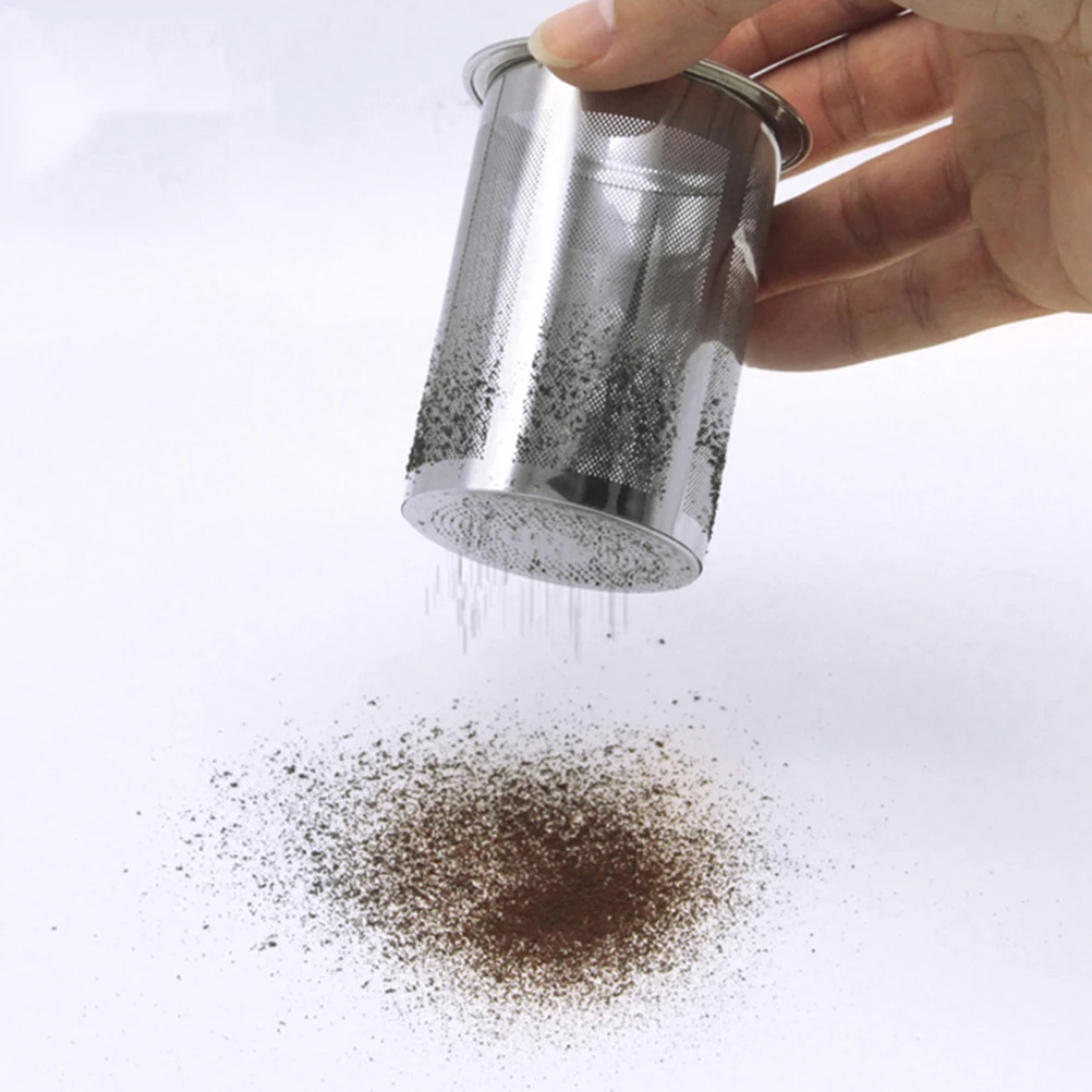 

Sieve Sifter Reusable Coffee Pot Filter Powder Fine Mesh Stainless Steel Cup Silver