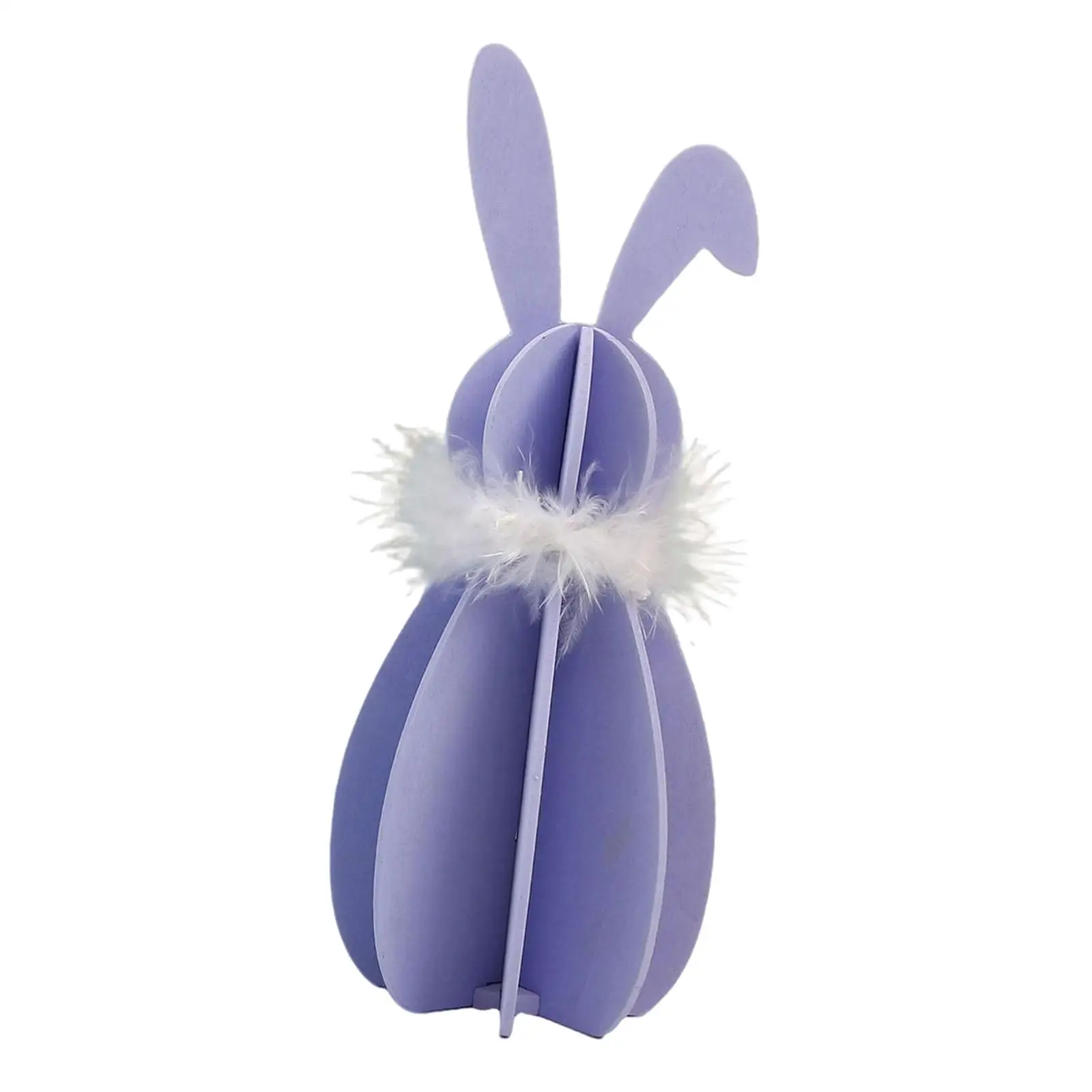 Easter Bunny Decoration Freestanding Novelty Wood Rabbit Figurine Easter Bunny Wooden Sign for Mantel Shelf Home Tiered Tray