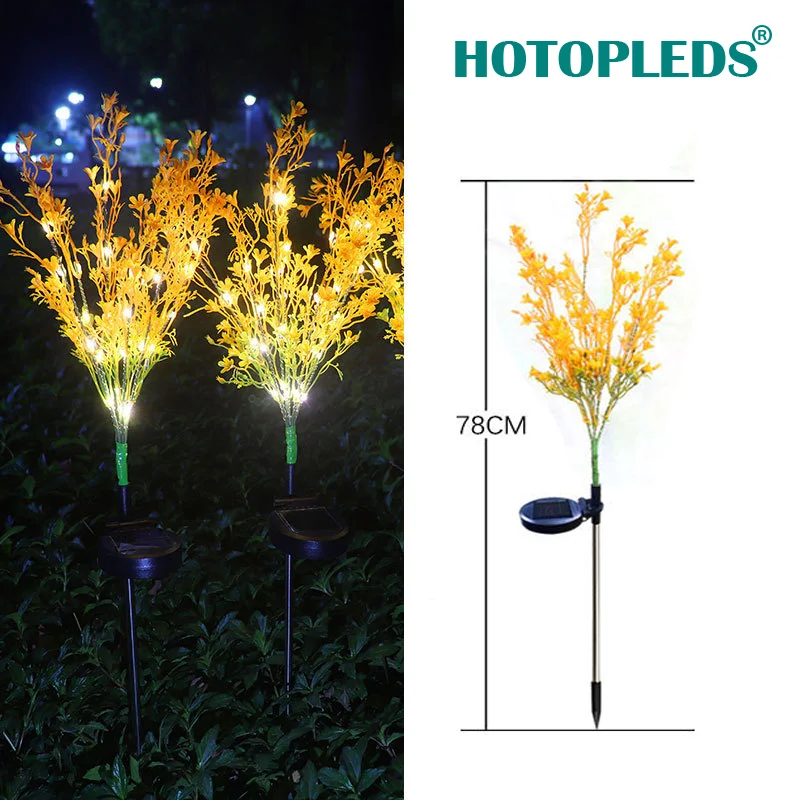 

New led solar rape flower lamp, community garden plug-in lamp, outdoor pastoral solar lawn lamp