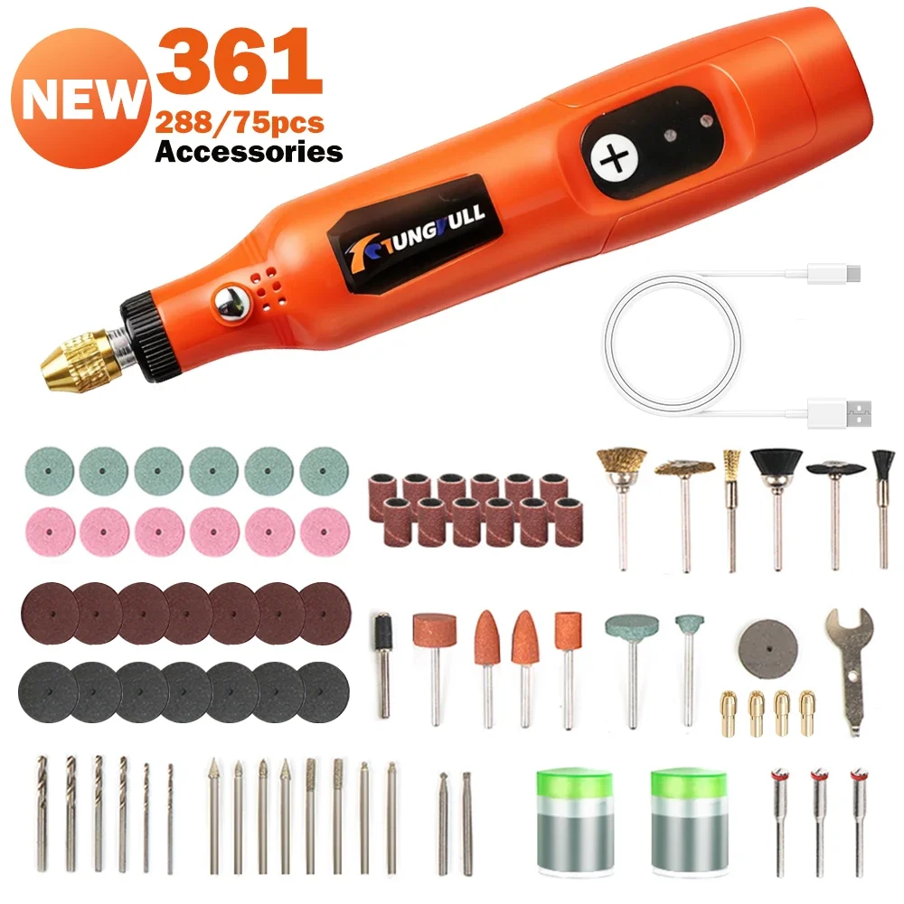 

USB Wireless Mini Electric Drill Handheld Rotary Tool Mini Drill for Woodworking Jewelry Metal Glass Engraving Dremel Tools