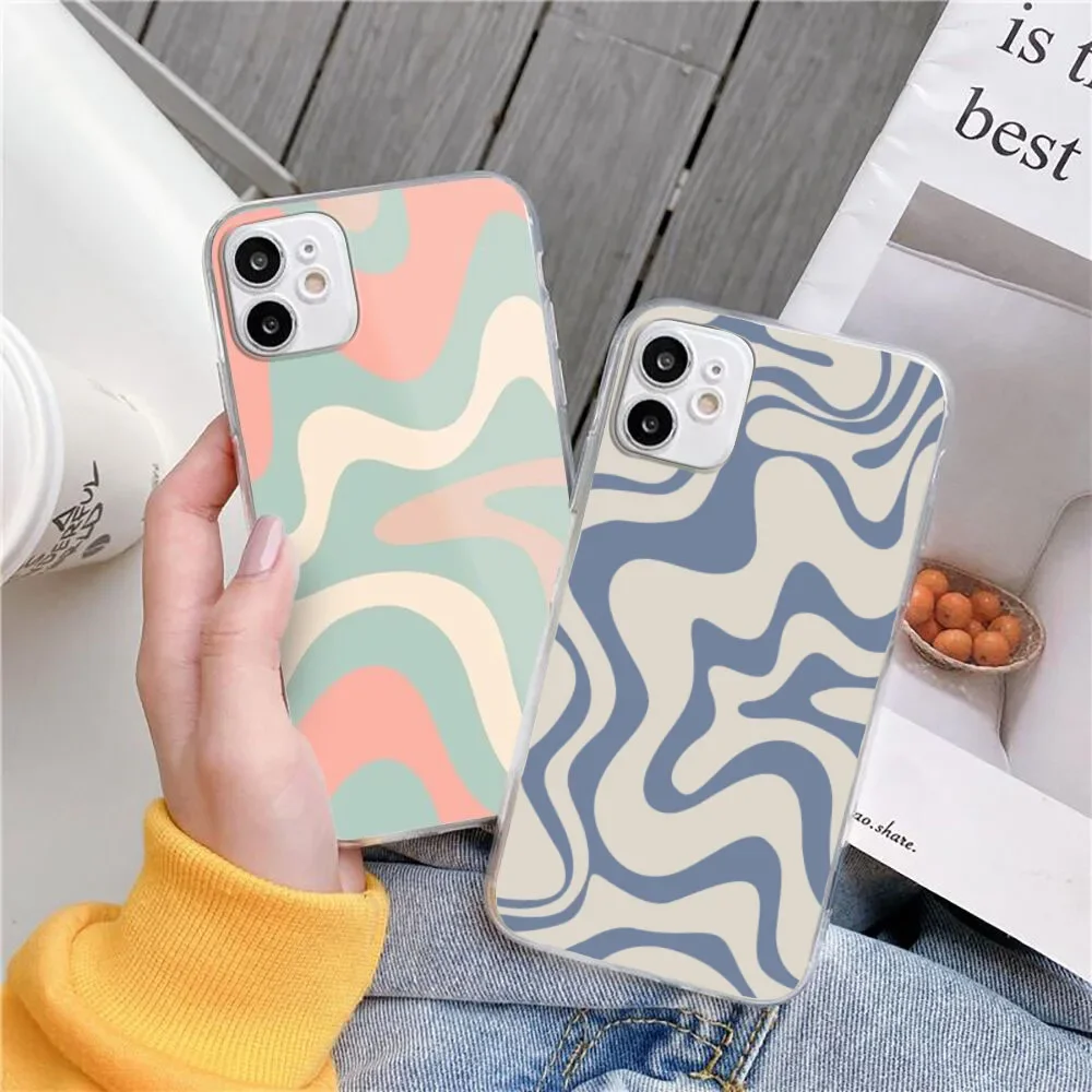 Abstract Swirl Graffiti Phone Case For iPhone 15 14 13 12 11 Pro Max Mini 7 8 Plus SE X XS XR Cover Fundas for iPhone 11 Case