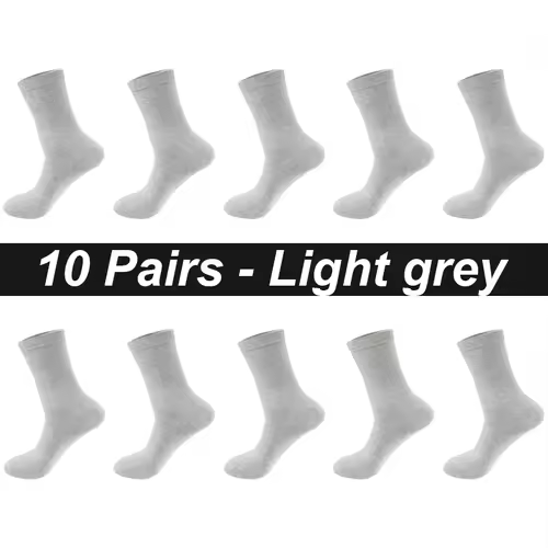 10Pairs/Lot Men Combed Cotton Socks Black Casual Business Breathable High Quality Man Sock New For Male Plus Size EU38-48 - Image 15
