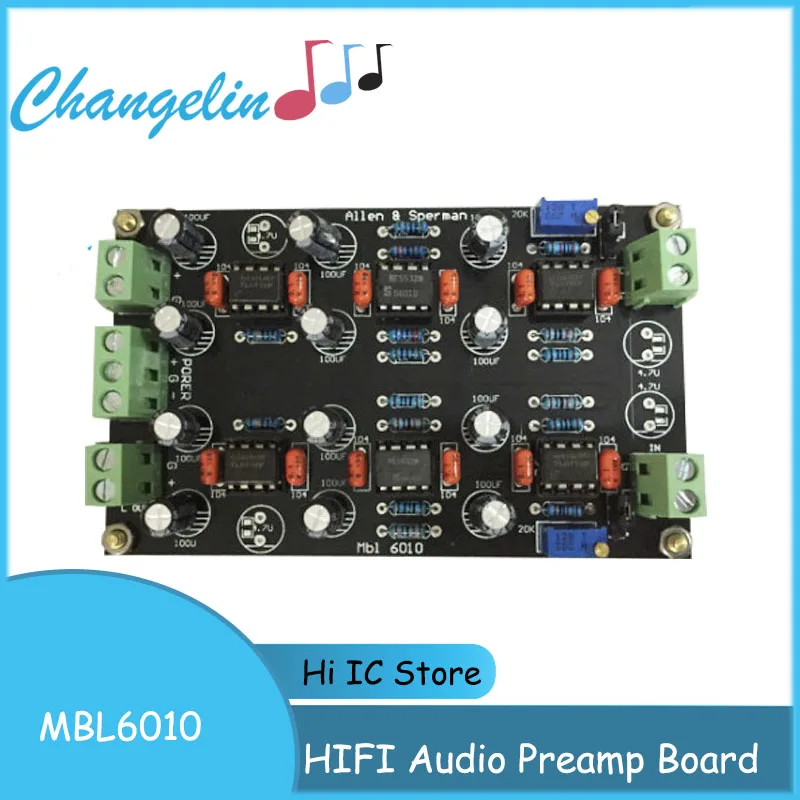 HIFI Audio MBL6010 Preamp Preamplifier Board  Pre-amplifier Op Amp Buffer Amplifier Tone Board