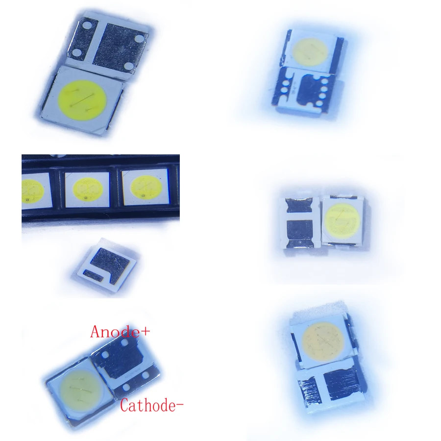 100PCS/Lot SMD LED 2835/3030/3535 3V 6V Cool White High Power For LG Strips Backlight Applications