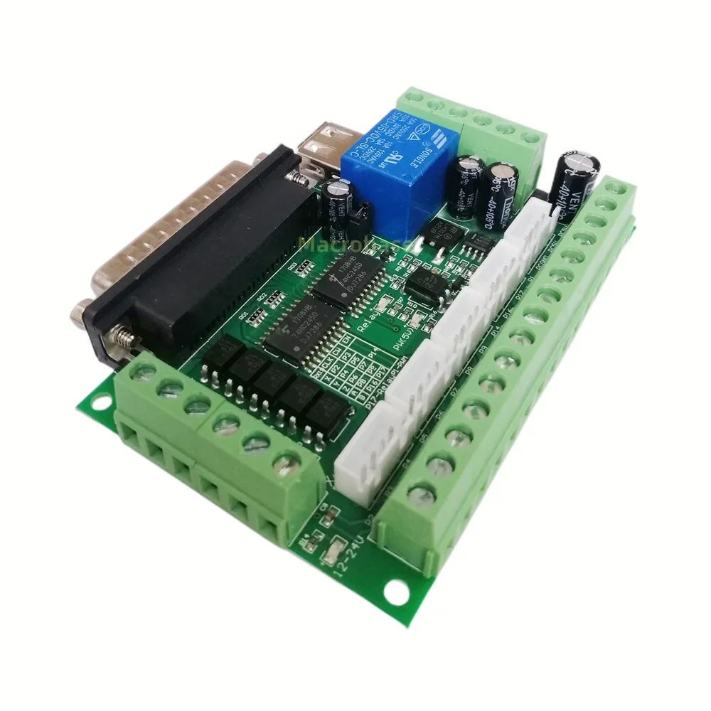 Mach3 USB 컨트롤러 브레이크아웃 보드, 5 축 CNC 라우터 마하 3 인터페이스 모션 카드 밀링 머신 기사 스핀들 z축 프로브