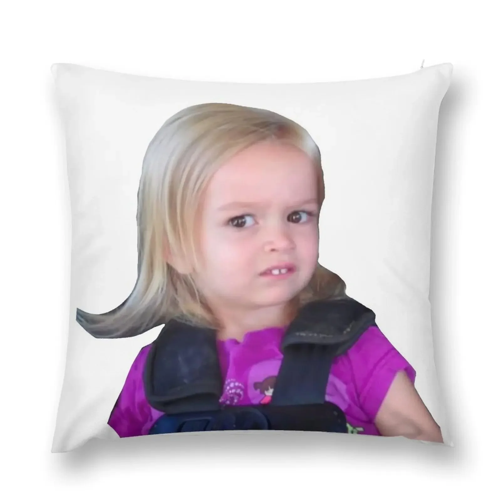 Blonde girl meme Throw Pillow Pillows Aesthetic Pillow Cases Pillowcases For Pillows pillow