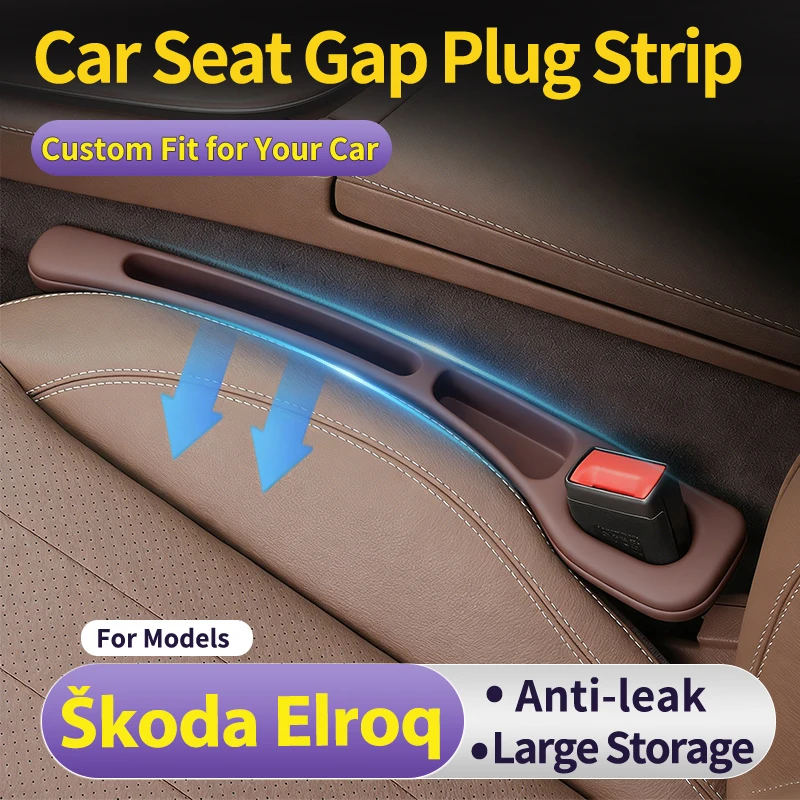 Car Seat Organizer - Auto-Sitzdichtungsstreifen für Škoda Elroq, Autositz-Lückenfüller, seitlicher